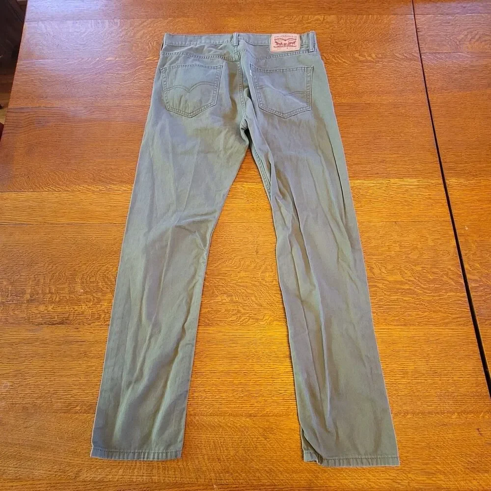 Levi's 508 Men's Green Straight Denim Jeans 34x32 White Tag